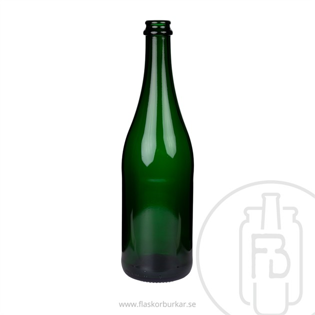 Ciderflaska 750ml masson grön kron 29